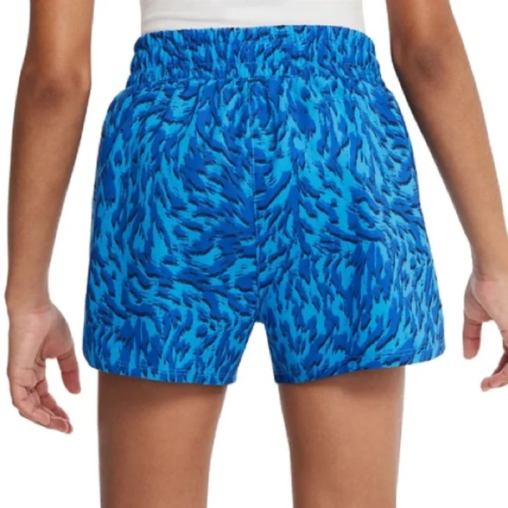 Nike Girls Size large One Woven High Rise Printed Shorts With Liner nwt